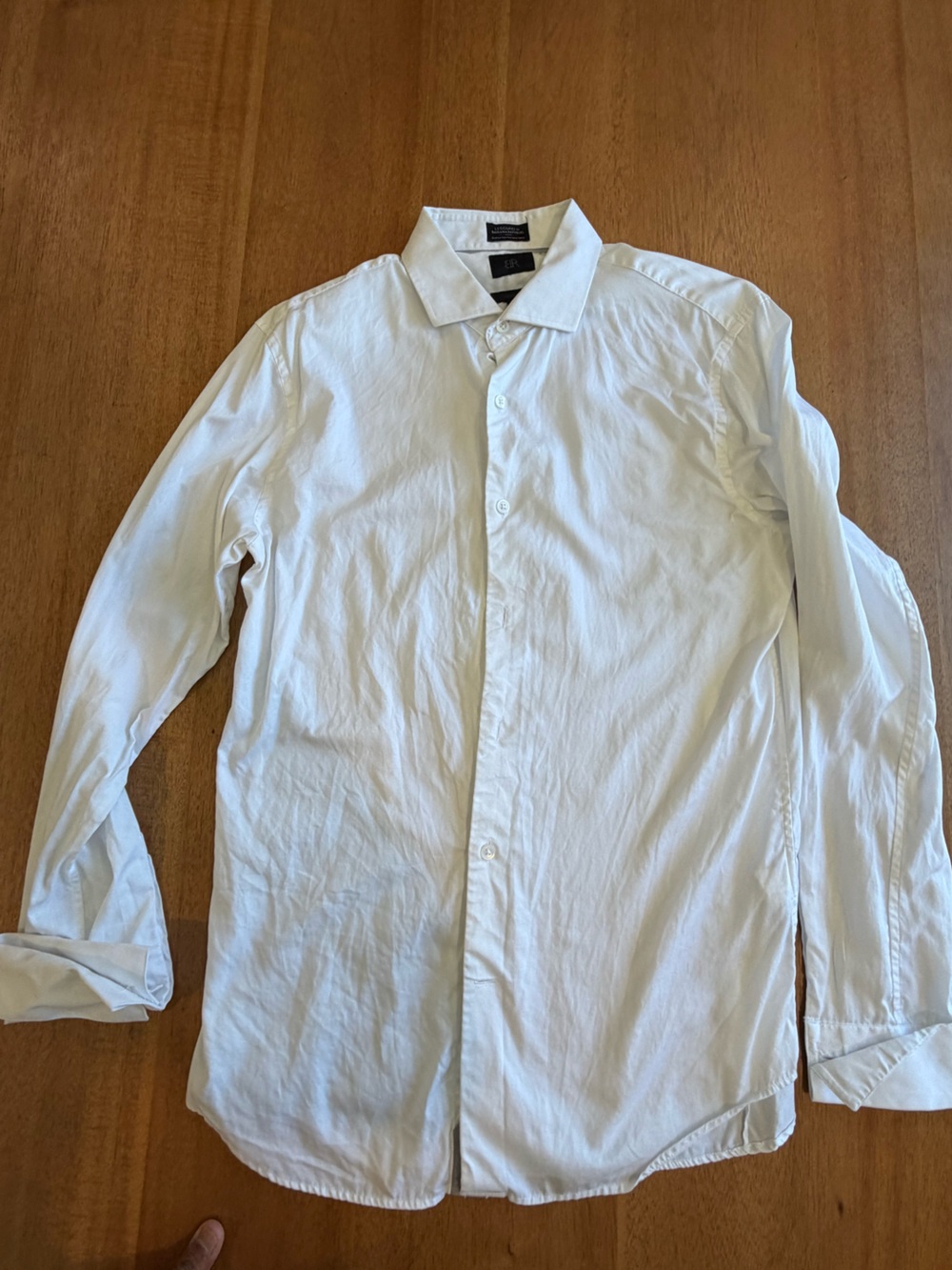 Banana Republic White Men's Dress Shirt